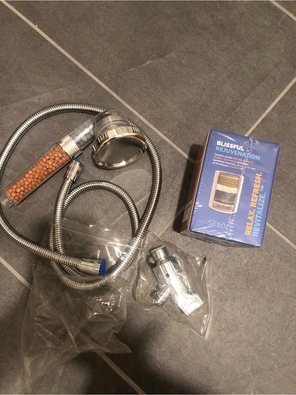 New| Shower Head with Hose and Filter